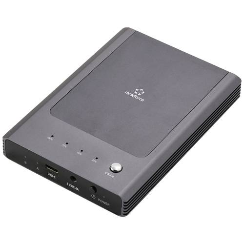 Renkforce RF-ENC-450 USB-C® M.2 PCIe NVMe 2 Port Festplatten-Dockingstation mit Clone-Funktion