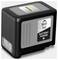 Eine schwarze und silberne Batterie mit der Aufschrift "36V 6.0 Ah Battery Power+" gekennzeichnet. Sie ist oben mit dem Markennamen versehen und verfügt an der Seite über eine digitale Anzeige.