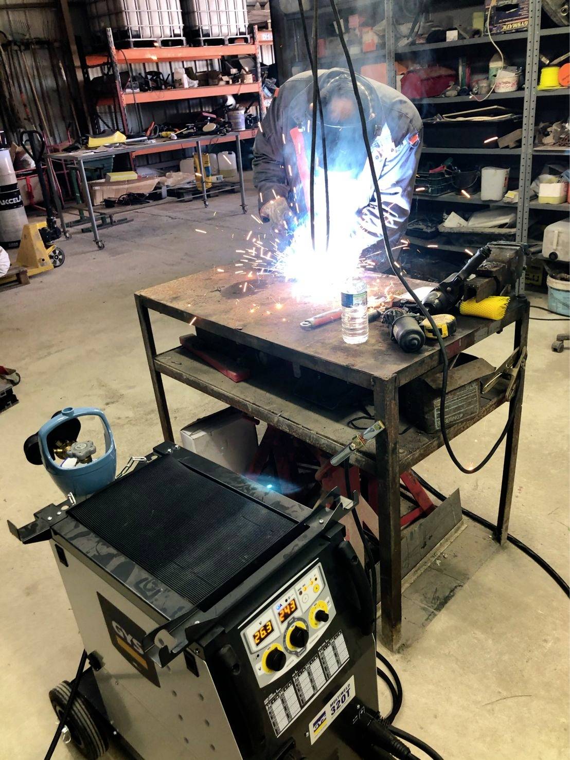 Lassen in de werkplaats