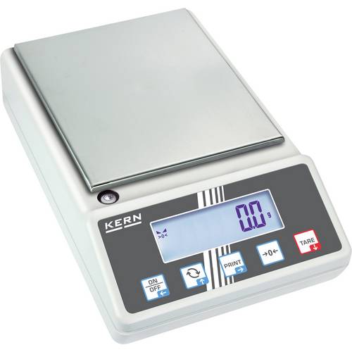 Kern 572-45 Präzisionswaage Wägebereich (max.) 12 kg Ablesbarkeit 0.05 g netzbetrieben Weiß, Schwarz, Silber