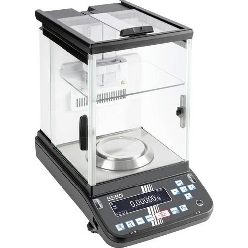 Kern ABP 100-5AM Analysewaage Wägebereich (max.) 135 g Ablesbarkeit 0.00001 g über Steckernetzteil Schwarz, Silber