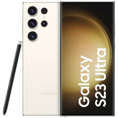 Samsung Galaxy S23 Ultra 5G Smartphone 256 GB 17.3 cm (6.8 Zoll) Cream Android™ 13 Dual-SIM