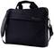 Schwarze Laptoptasche mit Schultergurt, Tragegriff und sichtbarem Logo 'stmgoods' auf der Seite. Ideal für den Transport.