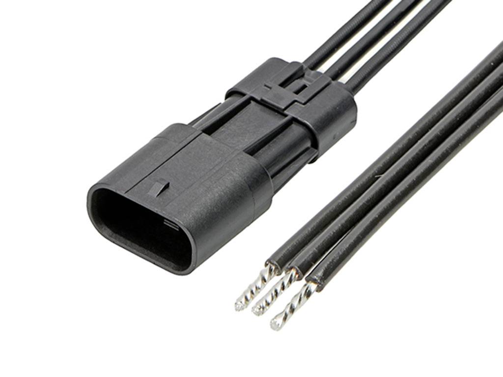 MOLEX Stiftgehäuse-Kabel Polzahl Gesamt 3 Rastermaß: 3.60 mm 2166231033 1 St.