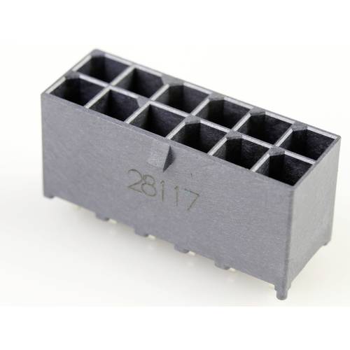 Thumbnail - Molex Einbau-Buchsenleiste (Standard) Polzahl Gesamt 12 Rastermaß: 5.70 mm 1720650212 1 St. Tray