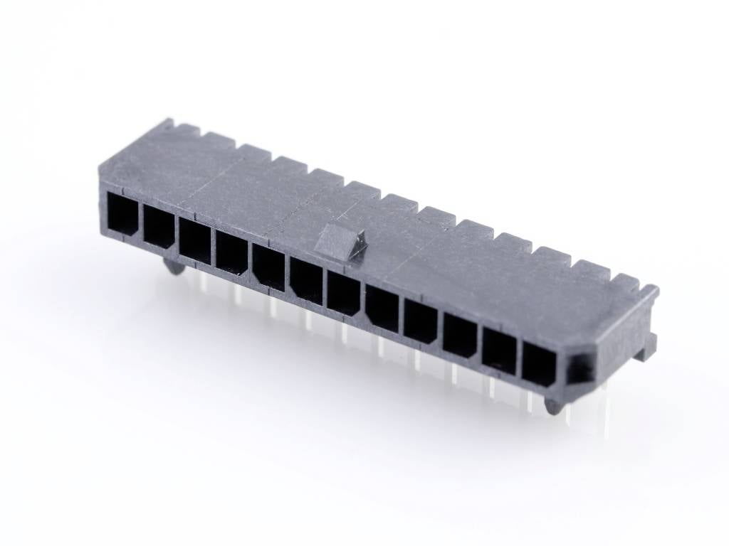 MOLEX Einbau-Stiftleiste (Standard) Polzahl Gesamt 12 Rastermaß: 3.00 mm 436501202 1 St. Tray