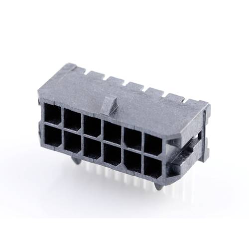 Molex Einbau-Stiftleiste (Standard) Polzahl Gesamt 12 Rastermaß: 3.00 mm 430451202 1 St. Tray