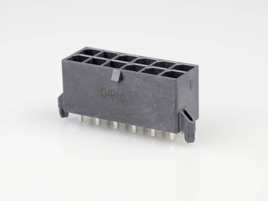 Molex Einbau-Stiftleiste (Standard) Polzahl Gesamt 12 Rastermaß: 5.70 mm 768290012 1 St. Tray