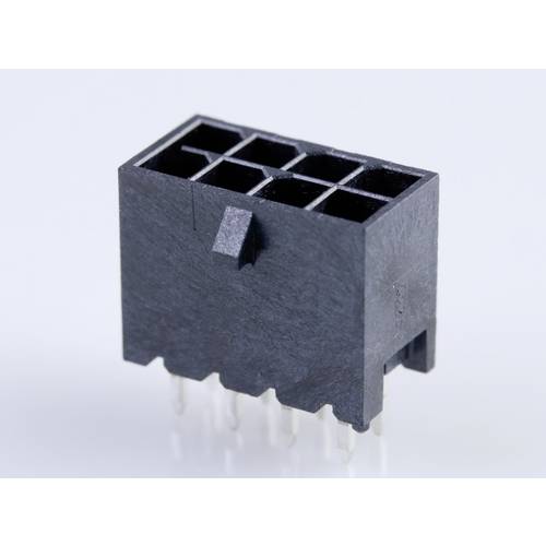 Molex Stiftgehäuse-Platine Polzahl Gesamt 8 Rastermaß: 3.00 mm 2068320802 1 St. Tray