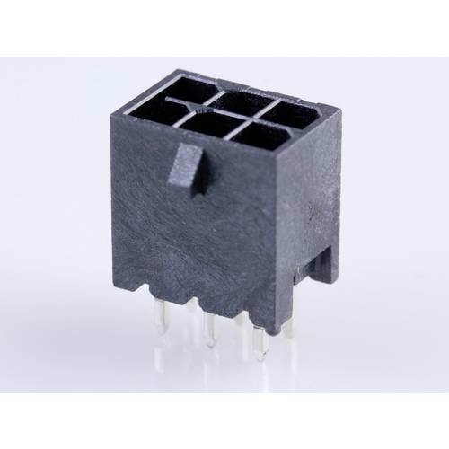 Molex Stiftgehäuse-Platine Polzahl Gesamt 6 Rastermaß: 3.00 mm 2068320602 1 St. Tray