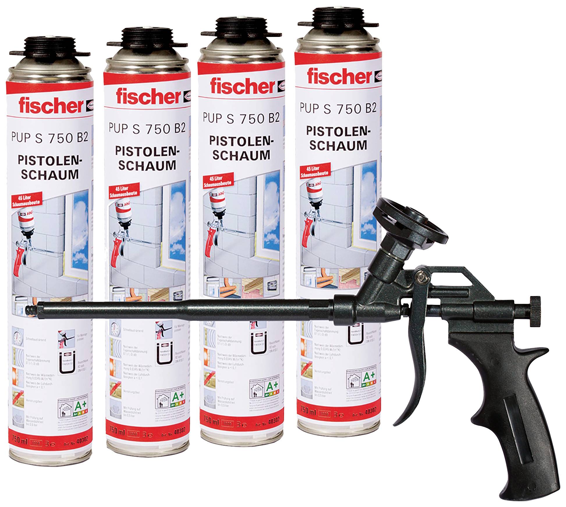 Fischer 530974 Dosierpistole PUPM 4 Starterpaket 1 Set