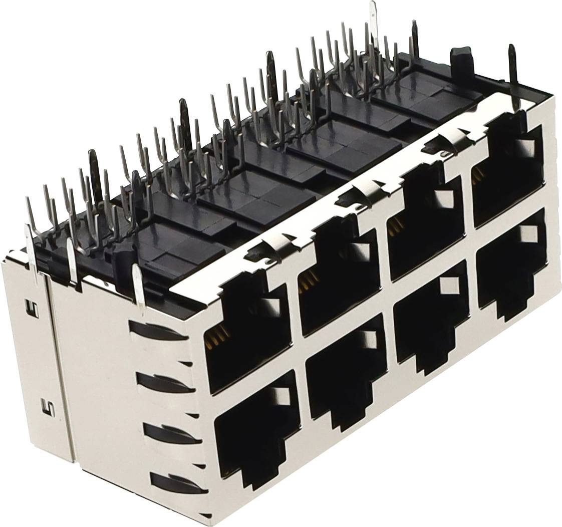 Molex Molex 445200004 CAT5 STCKD MULTIPORT 445200004 Buchse Polzahl Sensoren 8P8C 1 St.