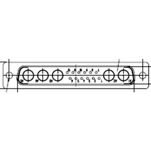 Molex 1727040018 D-SUB Steckverbinder Polzahl: 17 Lötkelch 1 St. Box
