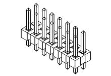 MOLEX Stiftleiste (Standard) Anzahl Reihen: 2 879140007 1 St. Tray