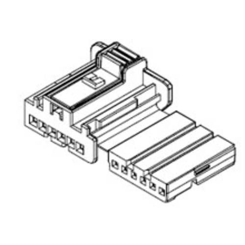 Molex Buchsengehäuse-Kabel Polzahl Gesamt 6 Rastermaß: 2.85 mm 981930001 1 St. Bulk