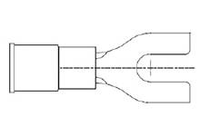 MOLEX 191420032 Gabelkabelschuh Loch-Ø=5 mm 1 St.