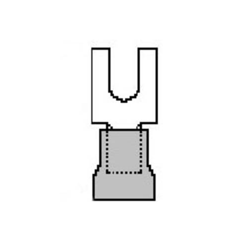 Molex 191310047 Gabelkabelschuh Loch-Ø=2 mm 1 St. Bulk