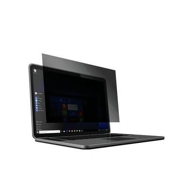 Laptop mit halbtransparenter Schutzfolie auf dem Bildschirm. Die Folie schützt vor Kratzern und reduziert Blendung.