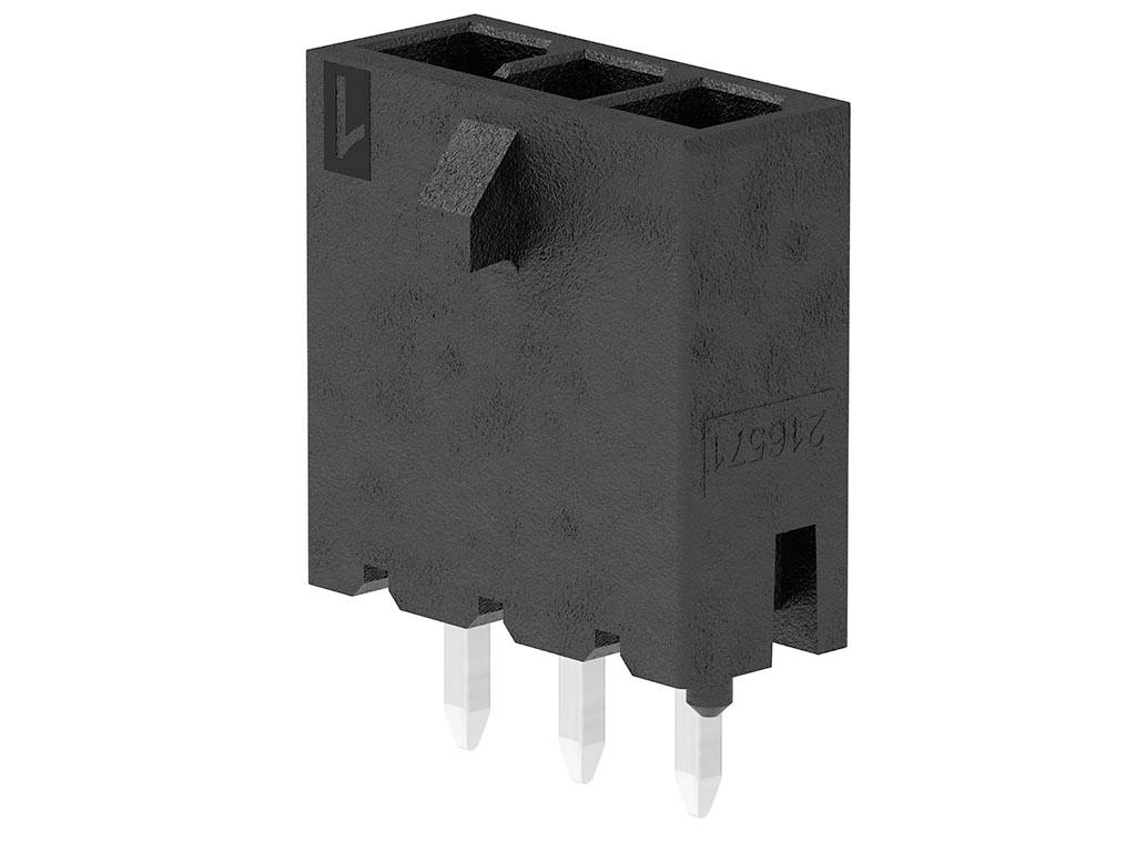 Molex Stiftgehäuse-Platine Polzahl Gesamt 4 Rastermaß: 3.00 mm 2165712004 1 St. Tray