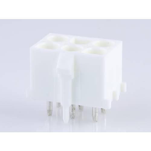 Molex Stiftgehäuse-Platine Polzahl Gesamt 6 Rastermaß: 6.35 mm 432550137 1 St. Tray