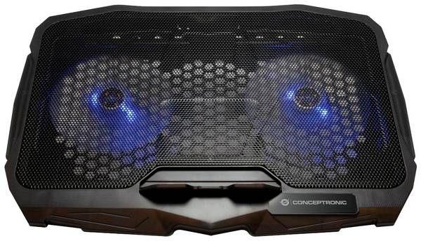 Conceptronic Thana - Notebook-Kühlpad - mit 2 Ventilatoren - 43.2 cm (17"")