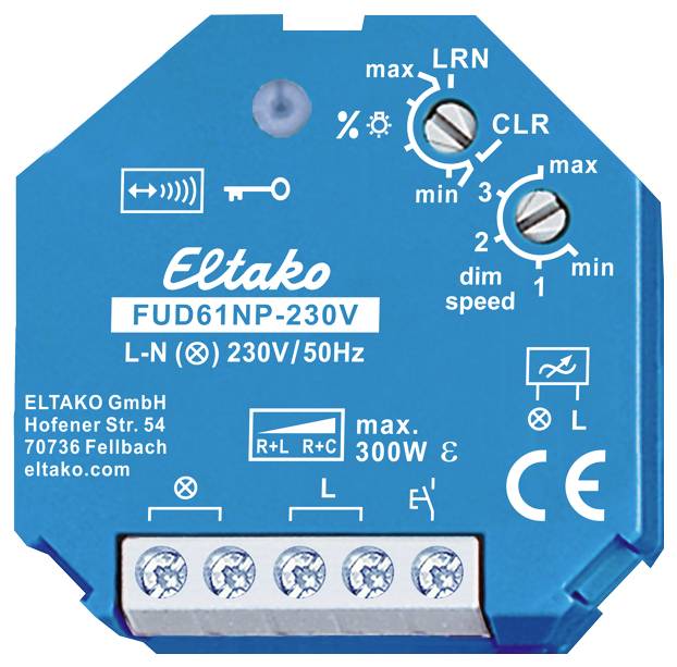 Thumbnail - FUD61NP-230V Eltako Funk Aktor Dimmschalter Unterputz