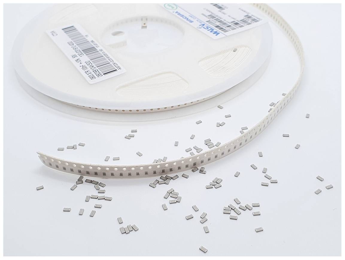 Walsin 0603N102J101CT Keramische condensator SMD 0603 1000 pF 100 V 5 % 1 stuk(s) Tape on Full reel