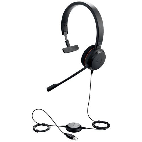 Thumbnail - Jabra Evolve 20 On Ear Headset kabelgebunden Mono Schwarz Mikrofon-Rauschunterdrückung Headset, Lautstärkeregelung Compu...