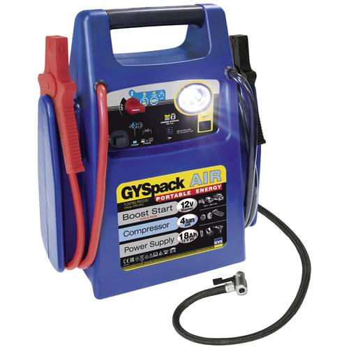 GYS Schnellstartsystem Gyspack Air 3in1 026322 Starthilfestrom (12 V)=480 A Spannungswandler 230 V, Kompressor, Verpolun...
