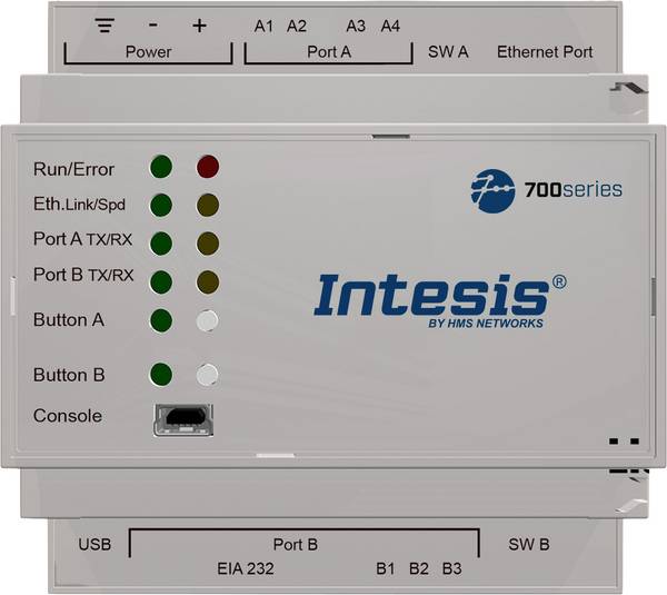Intesis IN7004851000000 HMS Industrial Schnittstellen-Modul Modbus-RTU, Modbus-TCP    24 V/DC 1 St.