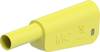 Stäubli SLQ-4A-46 Sicherheits-Lamellenstecker Stecker Stift-Ø: 4 mm Gelb 1 St. Piece