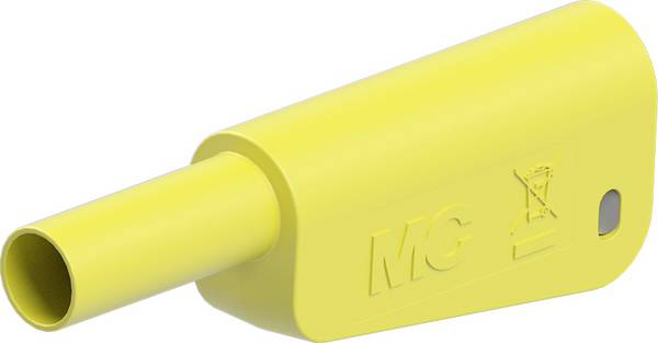 Stäubli SLQ-4A-46 Sicherheits-Lamellenstecker Stecker Stift-Ø: 4 mm Gelb 1 St. Piece