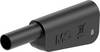 Stäubli SLQ-4A-46 Sicherheits-Lamellenstecker Stecker Stift-Ø: 4 mm Schwarz 1 St. Piece