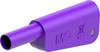 Stäubli SLQ-4A-46 Sicherheits-Lamellenstecker Stecker Stift-Ø: 4 mm Violett 1 St. Piece