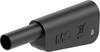 Stäubli SLM-4N-46 Sicherheits-Lamellenstecker Stecker Stift-Ø: 4 mm Schwarz 1 St. Piece