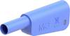 Stäubli SLM-4N-46 Sicherheits-Lamellenstecker Stecker Stift-Ø: 4 mm Blau 1 St.