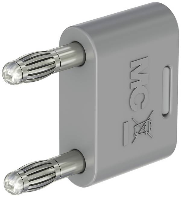 Stäubli KS-4N-19 Verbindungsstecker Grau Stift-Ø: 4 mm Stiftabstand: 19 mm 1 St.