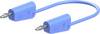 Stäubli LK-4N-F10 Messleitung 75 cm blau hochflexibel, beidseitig mit stapelbarem 4