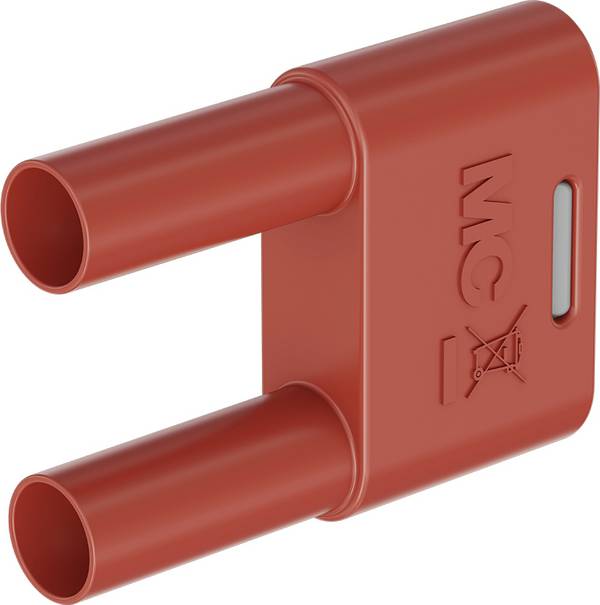 Stäubli SKS-4N-19 Sicherheits-Verbindungsstecker 4 mm mit federnder MULTILAM rot