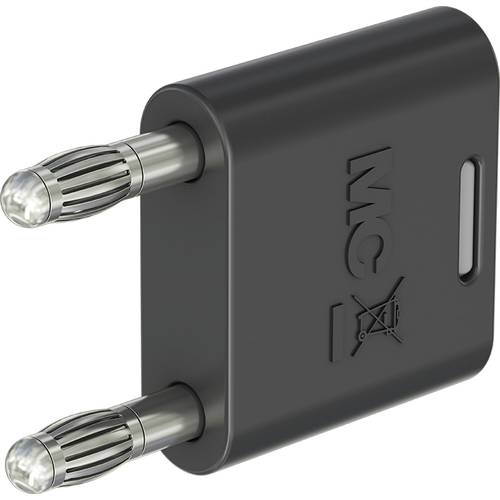 Thumbnail - Stäubli KS2-4N-19 Verbindungsstecker Schwarz Stift-Ø: 4 mm Stiftabstand: 19 mm 1 St.