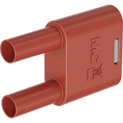 Stäubli SKS2-4N-19 Verbindungsstecker Rot Stift-Ø: 4 mm Stiftabstand: 19 mm 1 St.