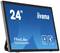 Ein 24-Zoll-Touchscreen-Monitor von iiyama, Modell ProLite T2455MSC, mit PCAP-Technologie und Webcam.