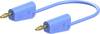 Stäubli LK-4A-F25 Messleitung 100 cm blau hochflexibel, beidseitig mit stapelbarem 4