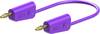 Stäubli LK-4A-F25 Messleitung 150 cm violett hochflexibel, beidseitig mit stapelbarem 4