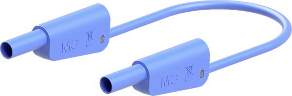 Stäubli SLK-4N-F25 Messleitung Lamellenstecker 4 mm Lamellenstecker 4 mm 200 cm Blau 1 St.