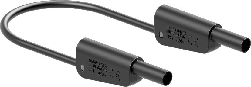 Schwarzes magnetisches Ladegerät mit zwei Anschlüssen, geeignet für elektronische Geräte.