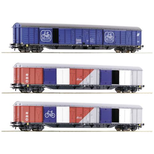 Thumbnail - Roco 77022 H0 3er-Set Fahrradtransport der ÖBB