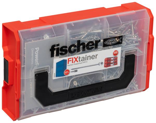 Fischer 562272 FixTainer PowerFast II TX TG Spanplattenschrauben-Sortiment       Stahl galvanisch verzinkt 1 Set