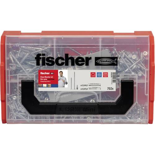 Fischer 562928 FixTainer PowerFast II TX Spanplattenschrauben-Sortiment Stahl galvanisch verzinkt 1 Set