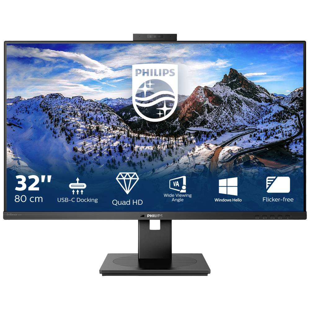Philips P Line 326P1H-00 LED display 80 cm (31.5 ) 2560 x 1440 Pixels Quad HD Zwart